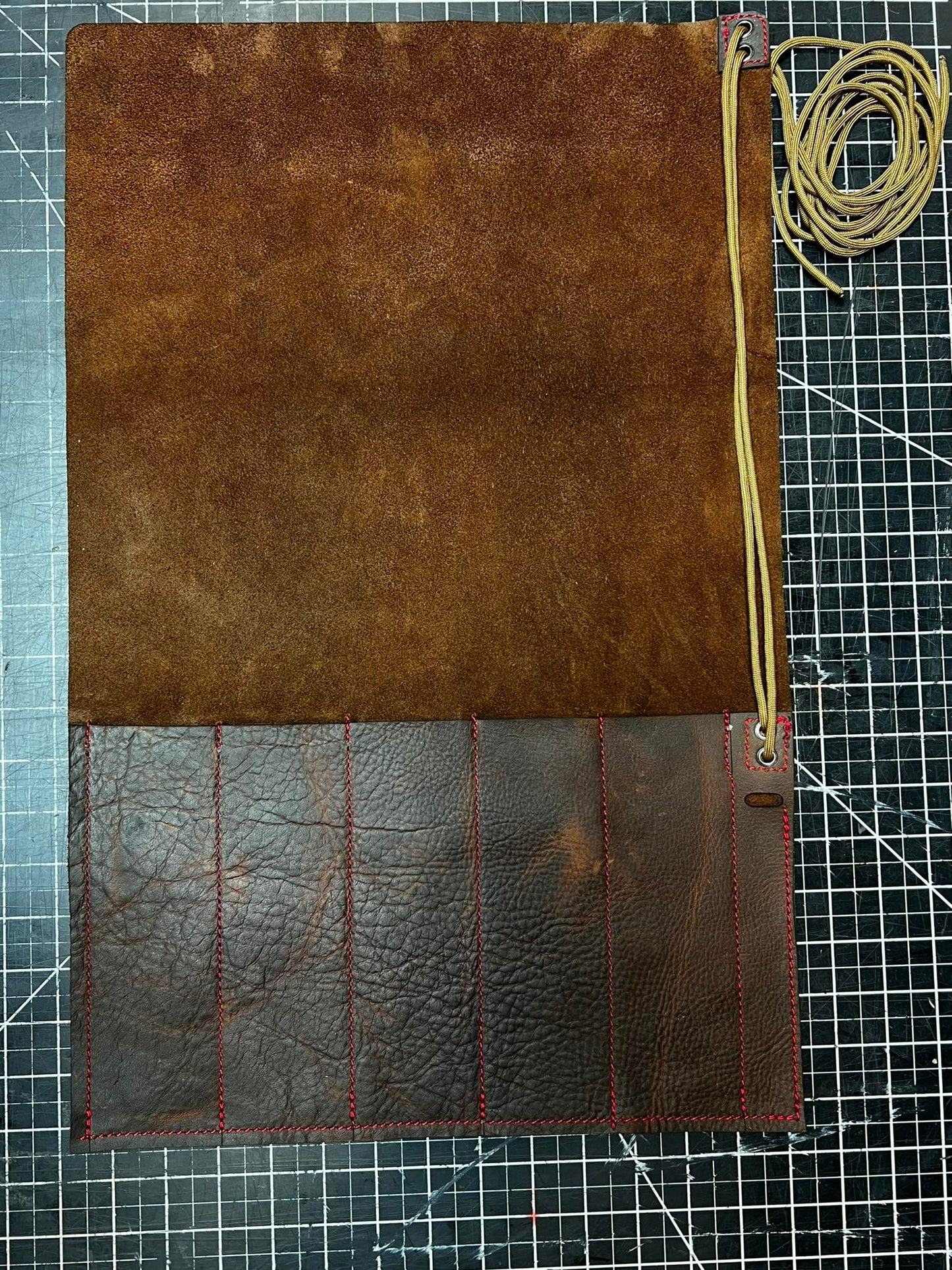Knife Roll - 5 Pocket - Chocolate Sauce (V02)