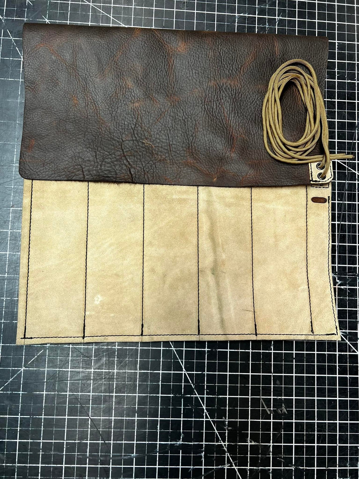 Knife Roll - 5 Pocket - Creme de Blade (V04)