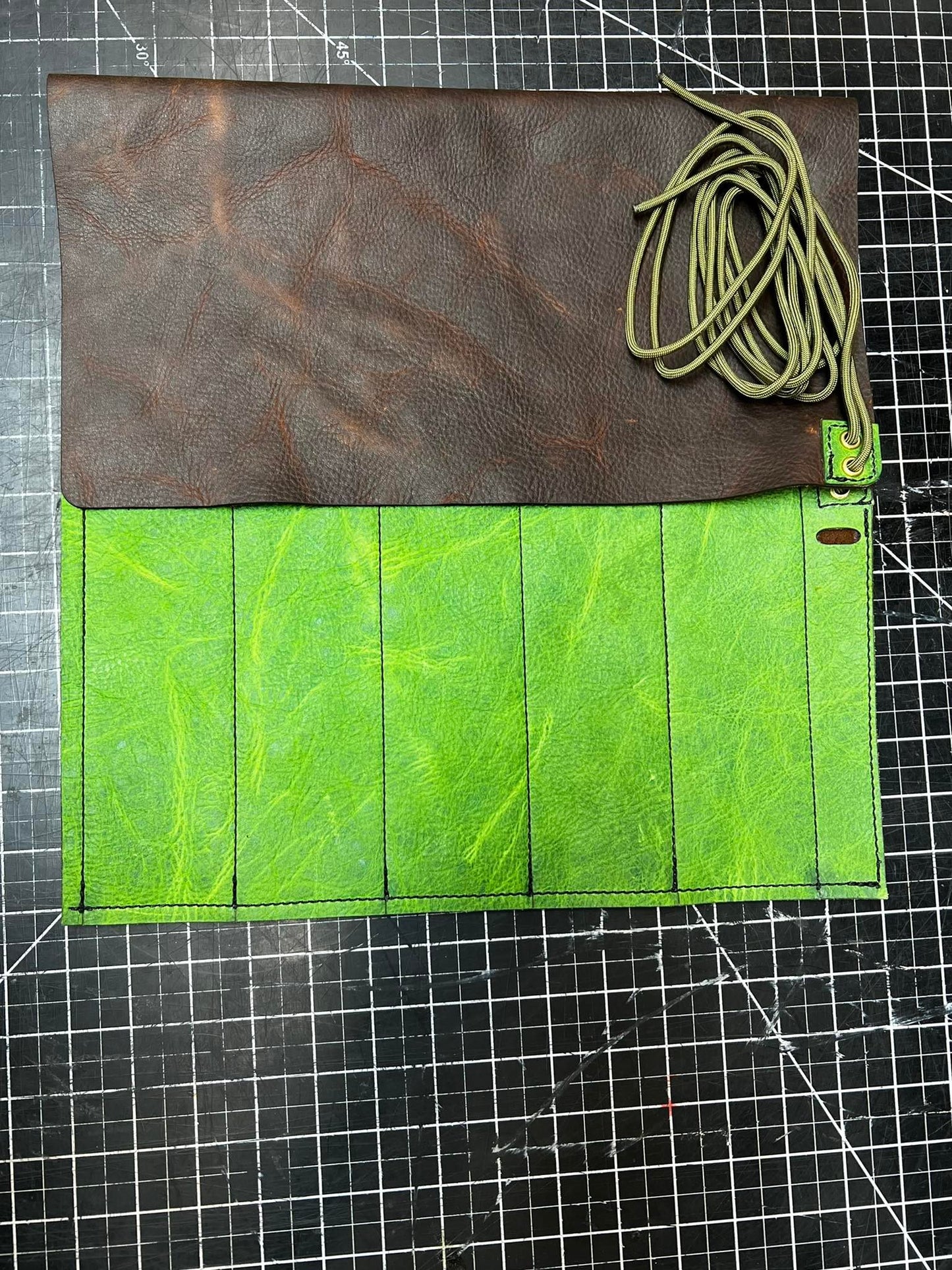 Knife Roll - 5 Pocket - Pistachio (V03)