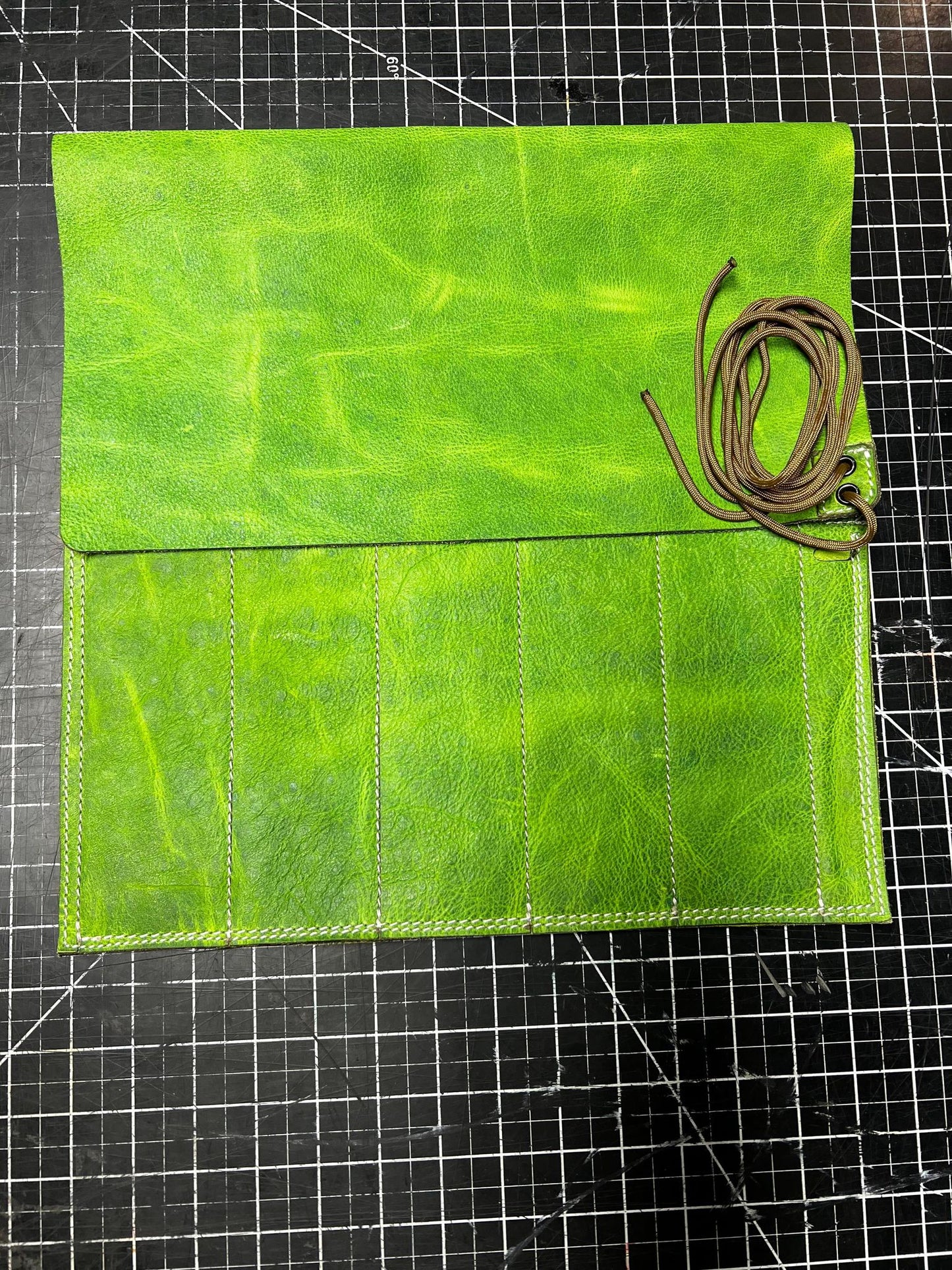 Knife Roll - 5 Pocket - Green Hornet (V07)