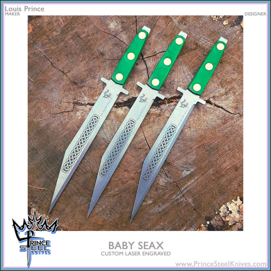 Baby Seax - Celtic Knotwork Set of 3
