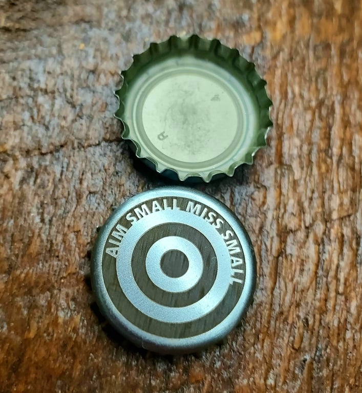 Bottle Cap Targets - Aim Small Miss Small - Set of 10